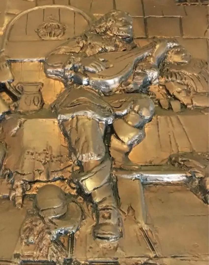 95cm懸金属製品/浮彫り /彫刻 歴史的シーン