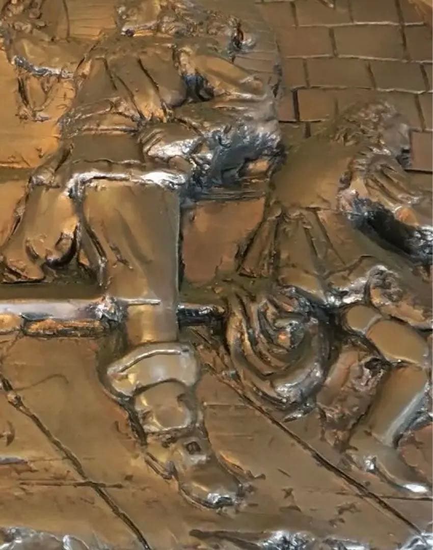 95cm懸金属製品/浮彫り /彫刻 歴史的シーン