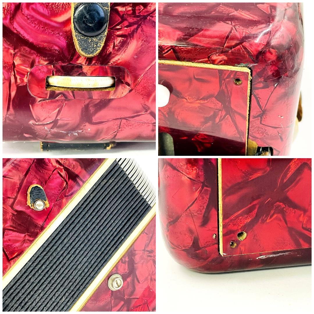 【職人検品・動作品】TOMBO アコーディオン 欠損個所あり　R8SD314