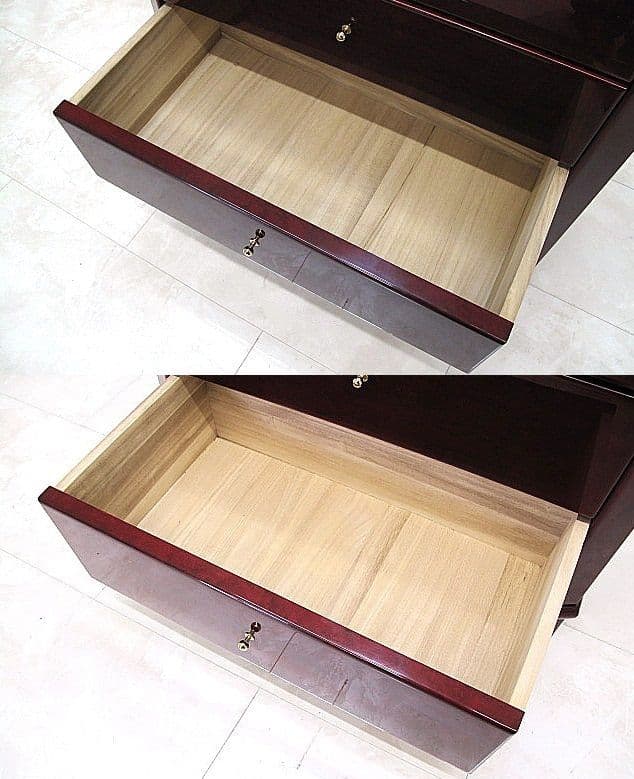 美品　モリカネ バール材 ジュエリーキャビネット 鍵付き ジュエリーチェスト