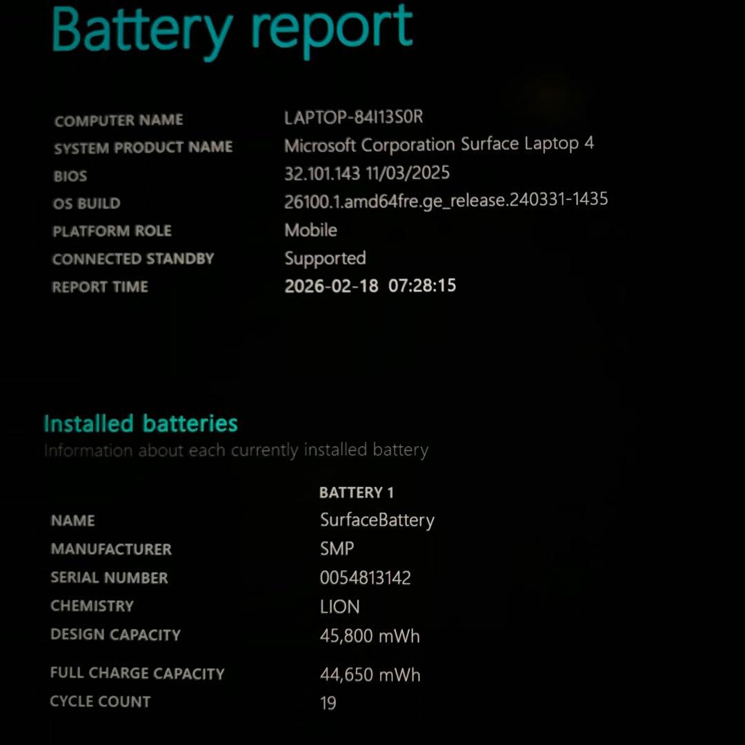 【準新品・高性能】Surface Laptop4 16G/256G Office