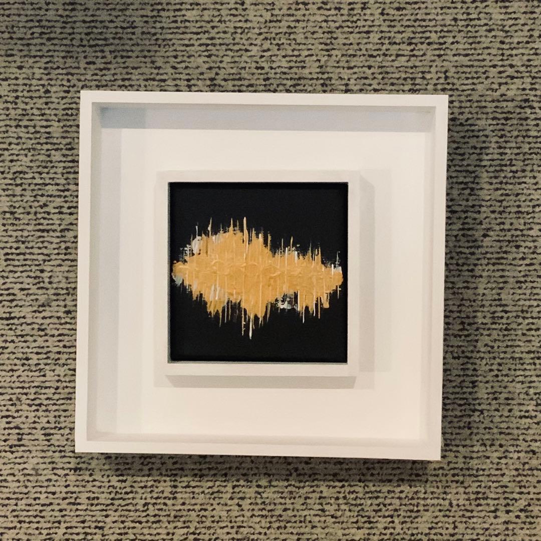 公募展入選作家による現代アート作品　Gold Heart No.2