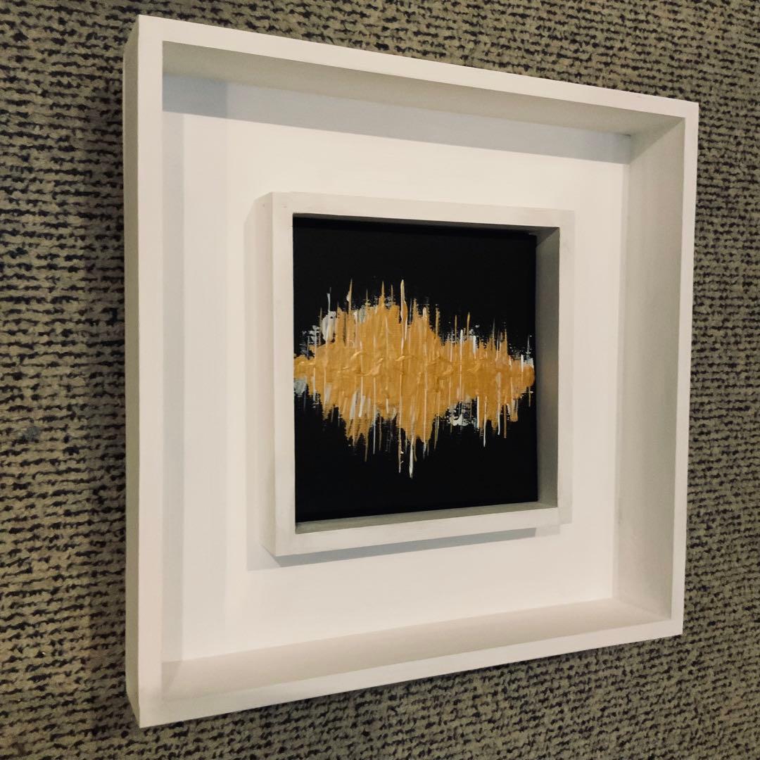 公募展入選作家による現代アート作品　Gold Heart No.2