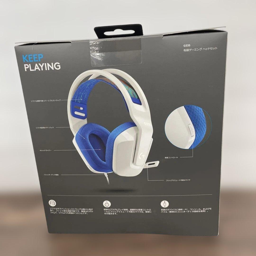 12040LogicoolGゲーミングヘッドセット G335軽量 3.5mm有線