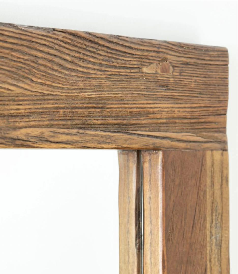 木製フレームの姿見