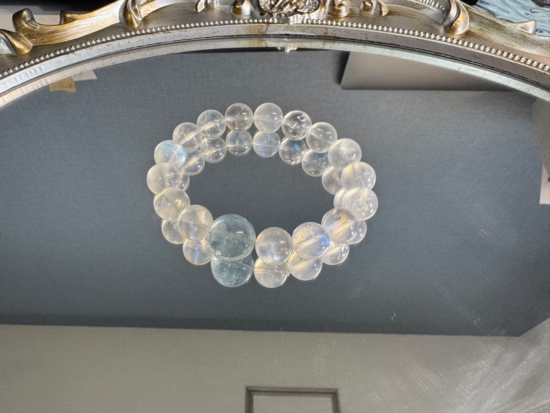 ムーンストーン×アクアマリン ブレスレット 天然石