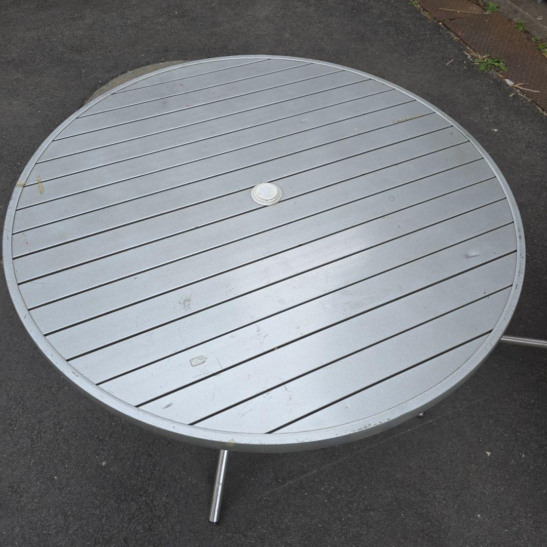 3月1日まで引取り 限定 ９０cm 二個セット 折りたたみ円形テーブル