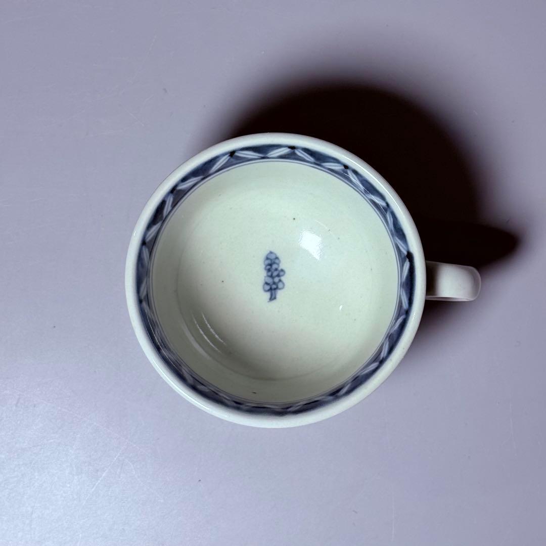 五代　佐藤走波　七十五才　染錦木苺文カップ＆ソーサー　コレクター放出品