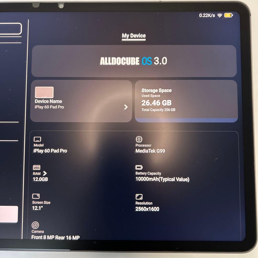 iPlay 60 Pad Pro 256GB Androidタブレット