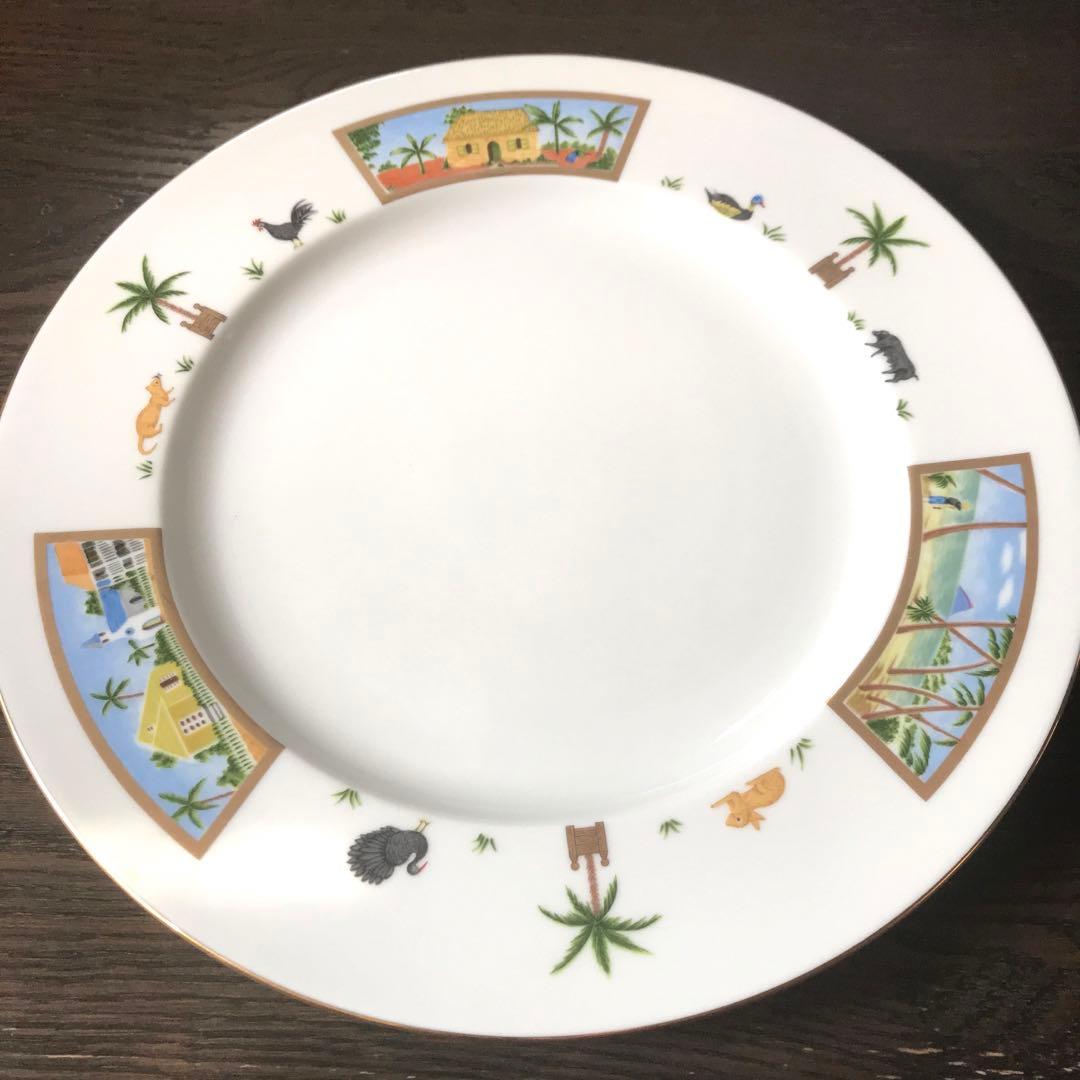 【未使用】リモージュ フィリップ デズリエ　大皿プレート マグカップ　6点セット