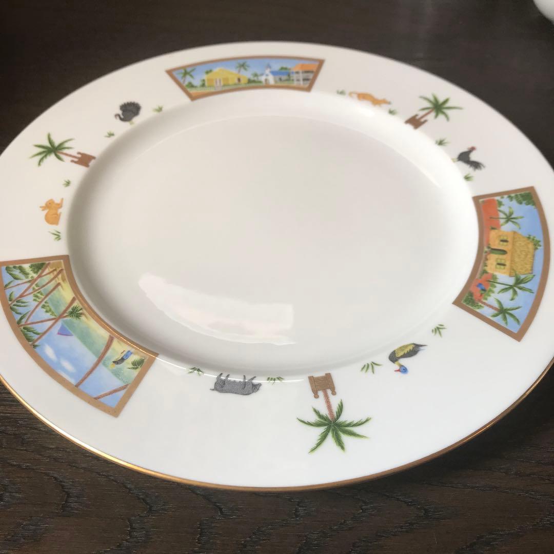 【未使用】リモージュ フィリップ デズリエ　大皿プレート マグカップ　6点セット