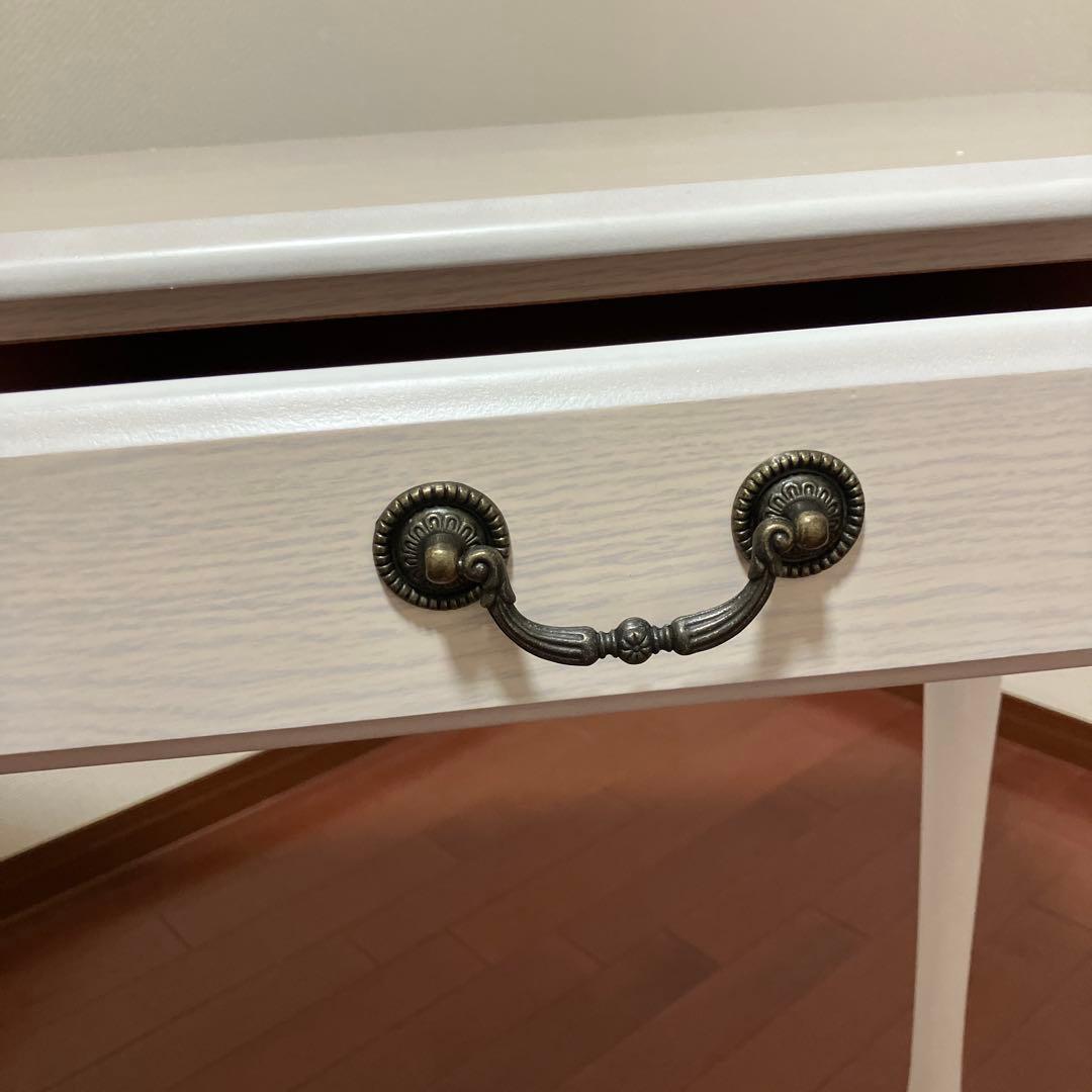 アンティーク風　猫足　ホワイトコンソールテーブル　デスク　幅100