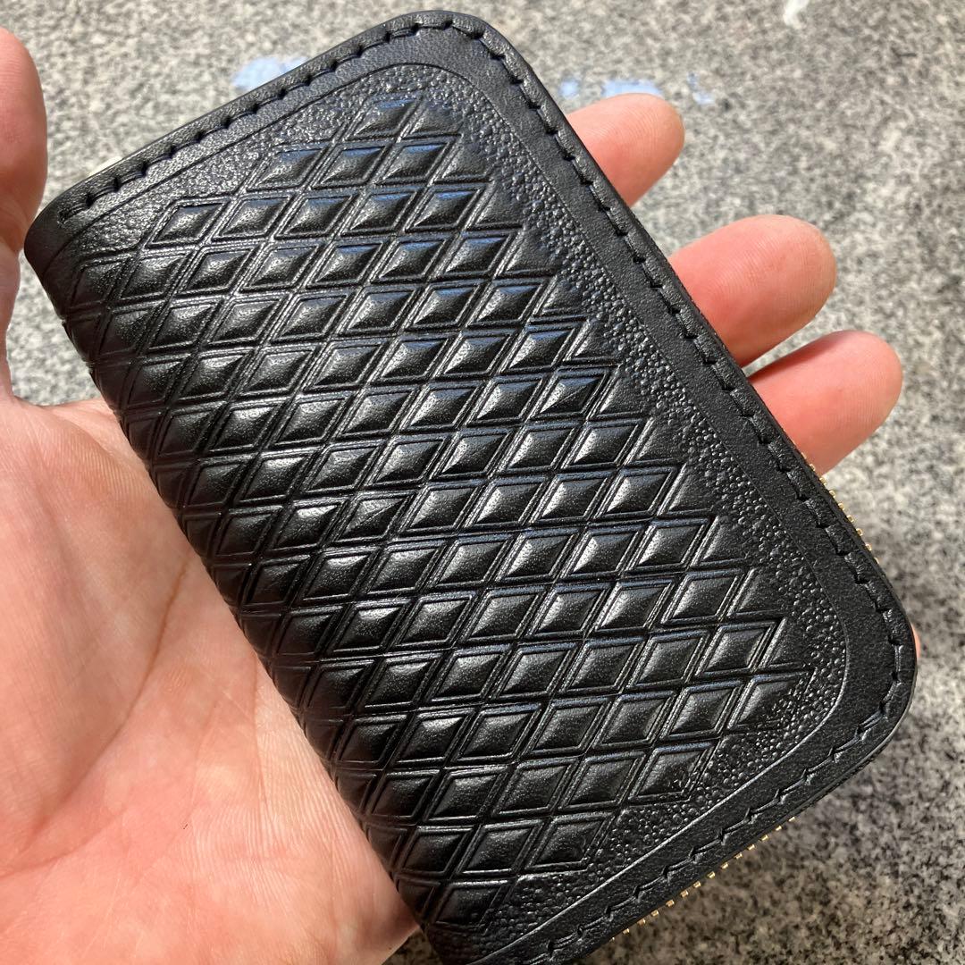 ラウンドファスナーType1mini 黒 ダイヤスタンプ