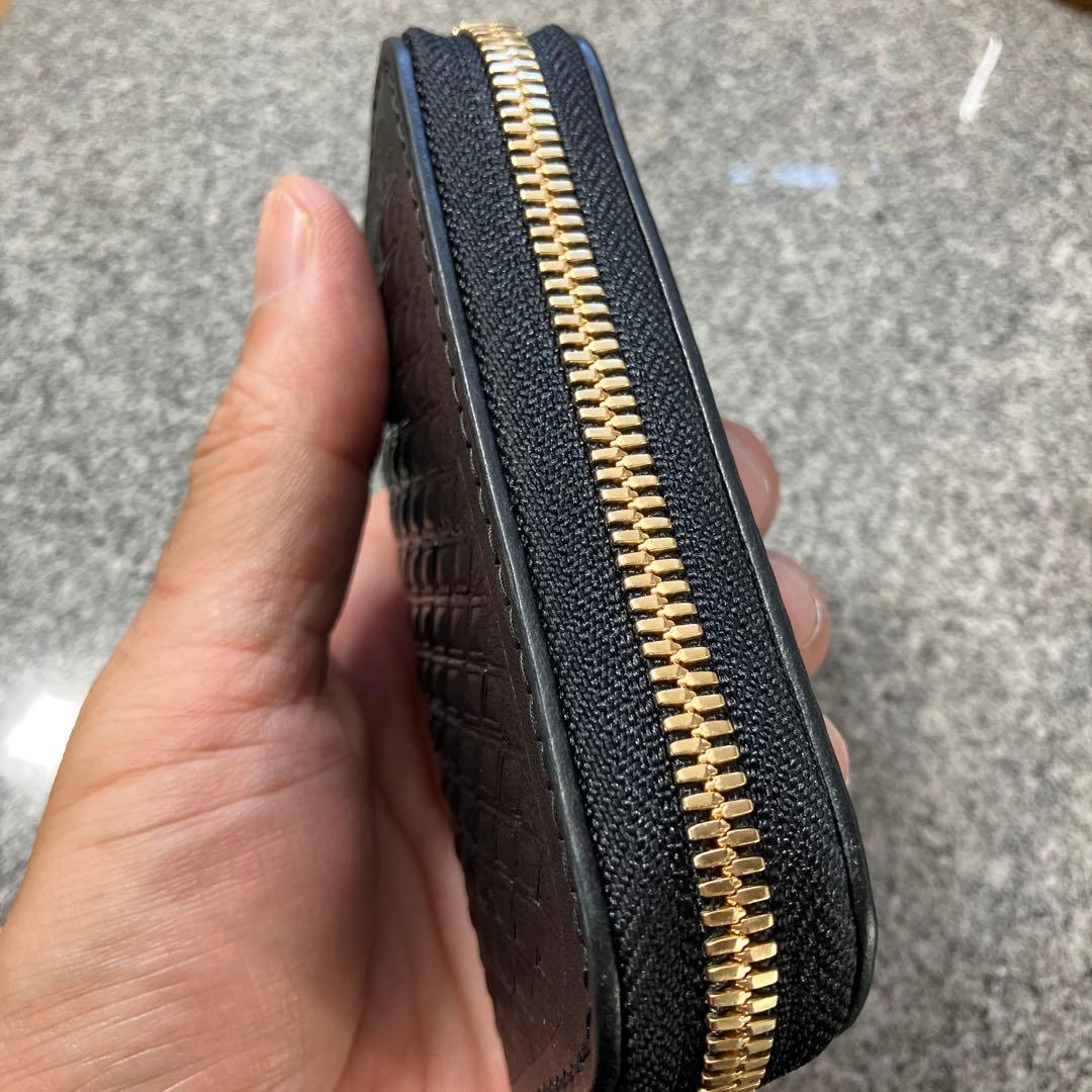 ラウンドファスナーType1mini 黒 ダイヤスタンプ