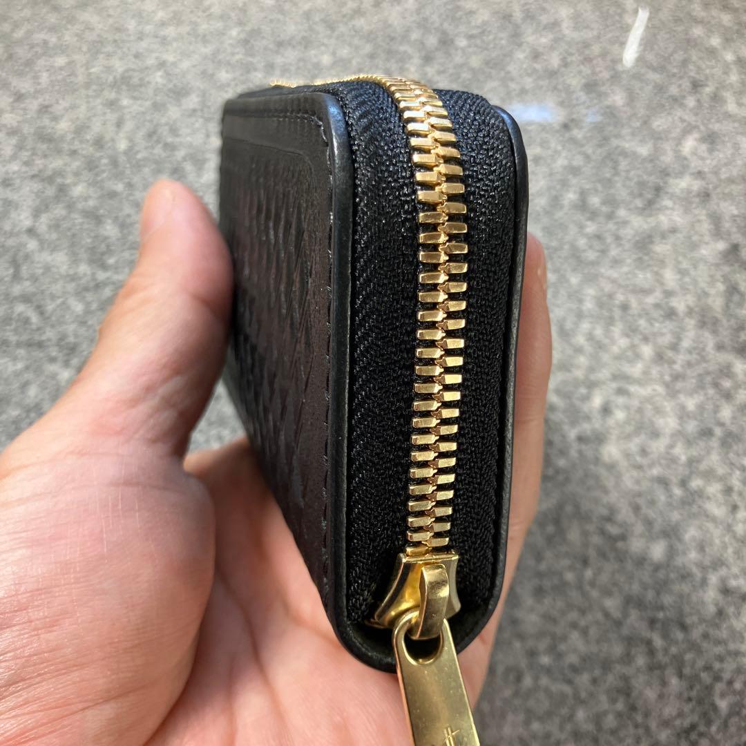 ラウンドファスナーType1mini 黒 ダイヤスタンプ