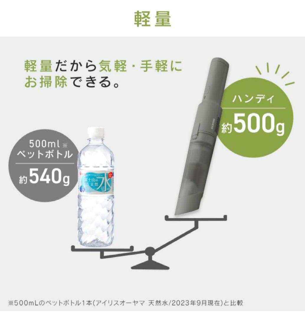 【未使用】ハンディクリーナー アイリスオーヤマ AZ-HCD-21 ダークグレー