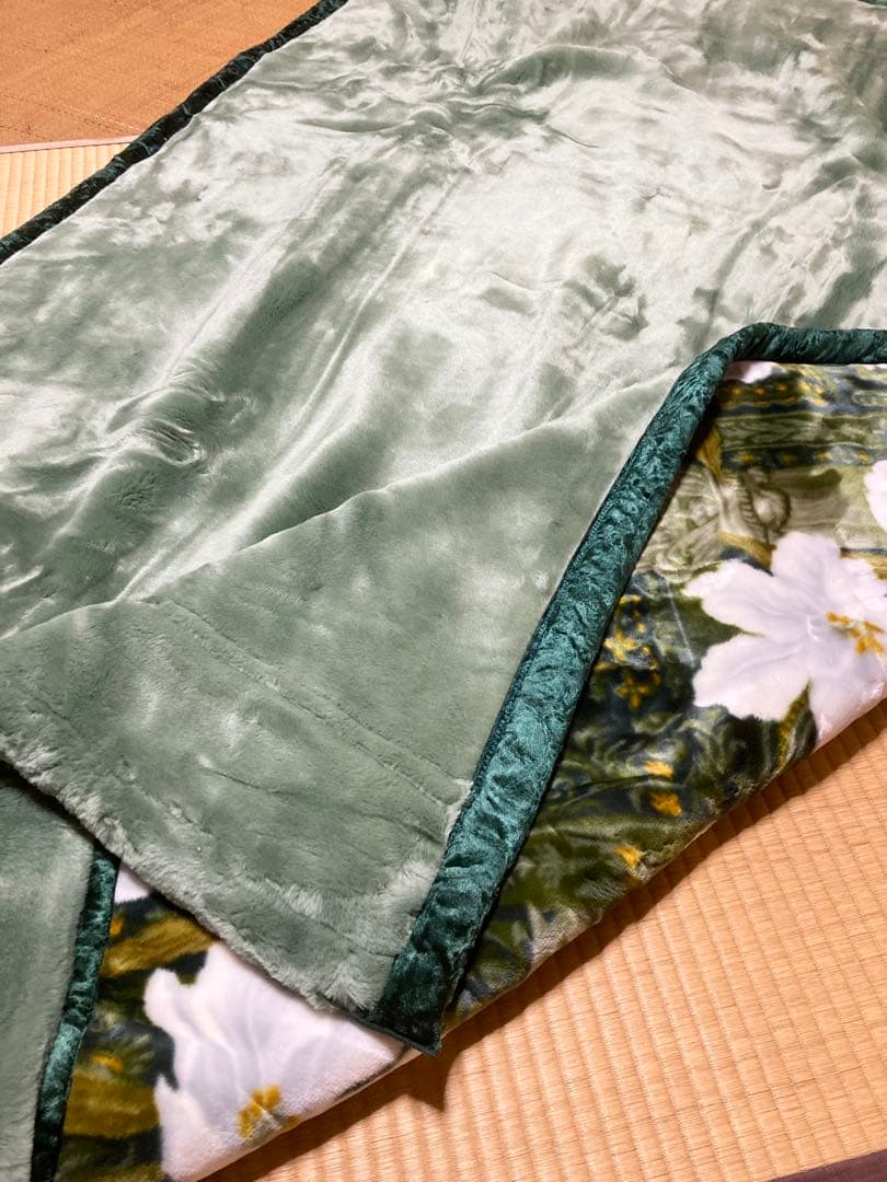 【新品未使用】京都西川 襟付き2枚合わせ毛布　シングルサイズ