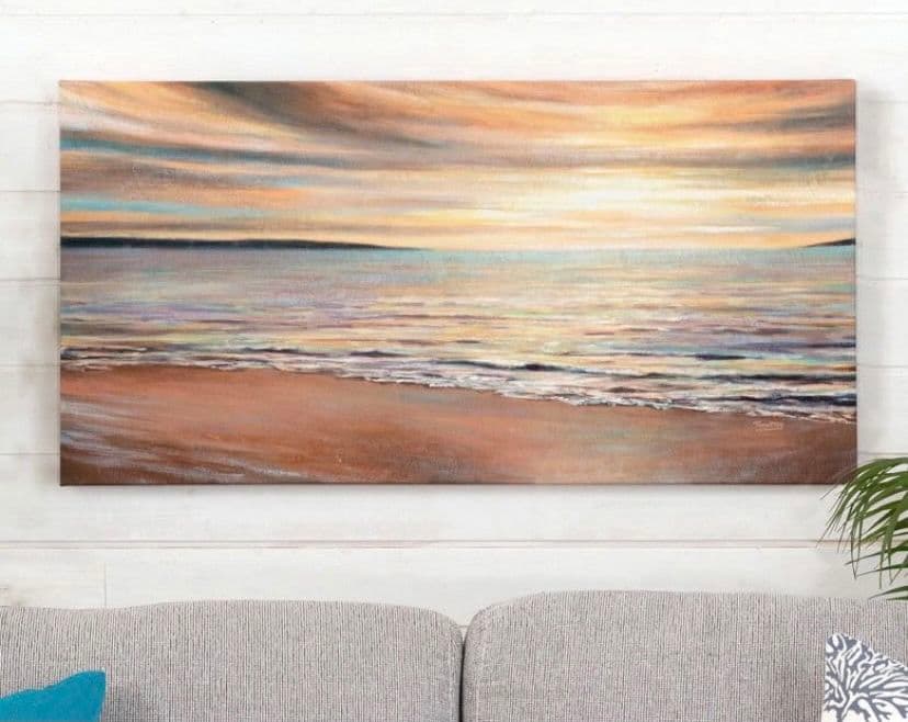 アジアン バリ島 南国 リゾート 西海岸 夕日 アートパネル 絵画 ハワイ 癒し