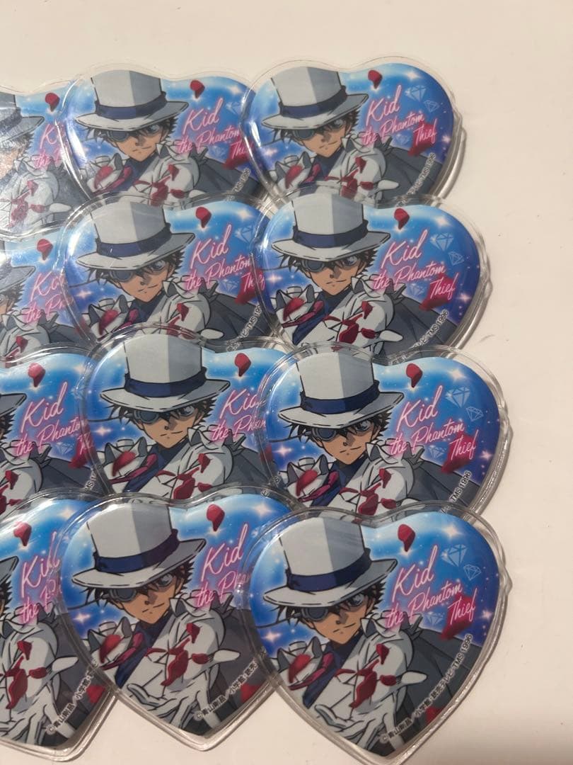 怪盗キッド 缶バッジ ハート コナン プラザ 24点