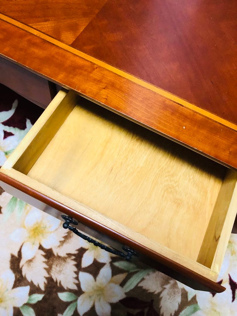 アンティーク　サイドテーブル　コンソールテーブル　書斎　木製クラシックテーブル