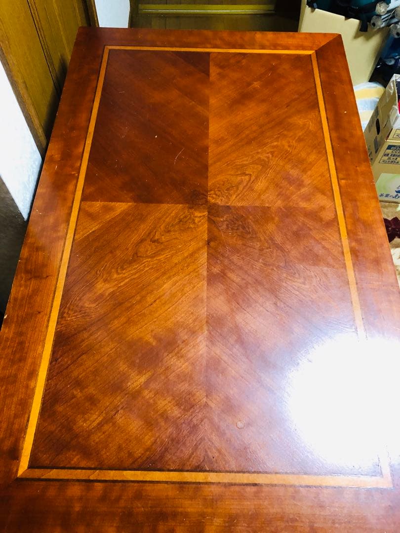 アンティーク　サイドテーブル　コンソールテーブル　書斎　木製クラシックテーブル