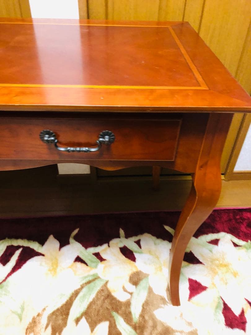 アンティーク　サイドテーブル　コンソールテーブル　書斎　木製クラシックテーブル