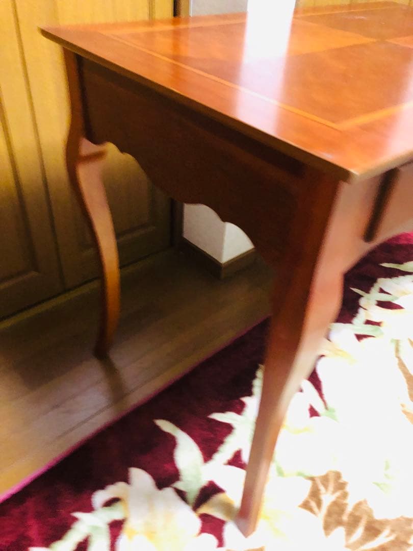 アンティーク　サイドテーブル　コンソールテーブル　書斎　木製クラシックテーブル