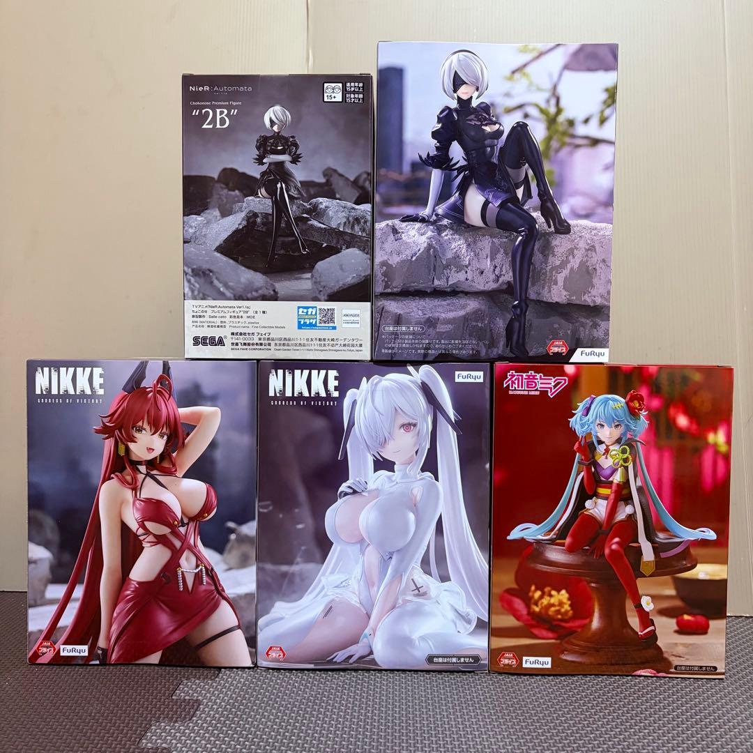 ぬーどるストッパー　シンデレラ　レッド　初音ミク椿　2B ちょこのせ　5体セット