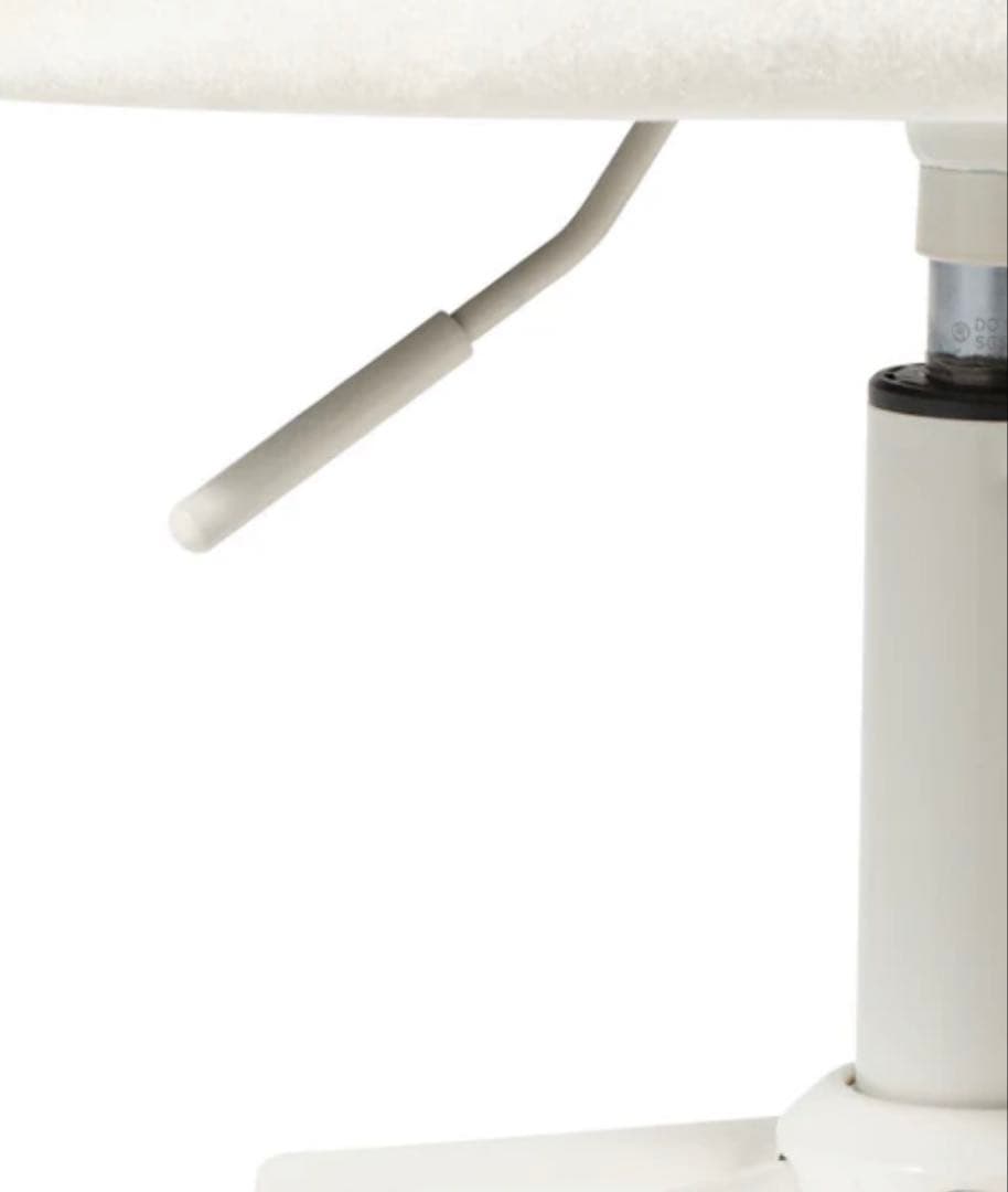 ホワイト貝殻型昇降チェア