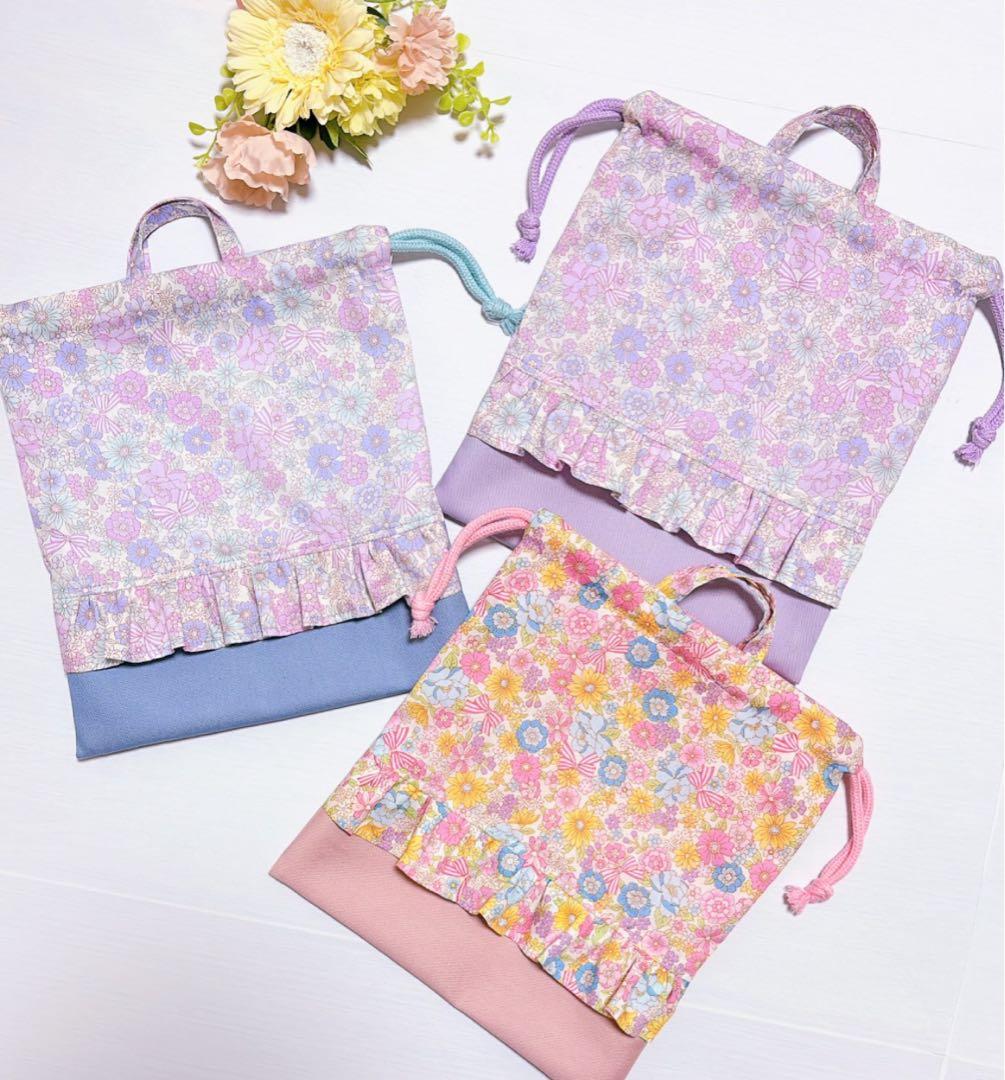 入園入学グッズ ♡ 給食袋　テーブルクロス　ランチマット　レッスンバッグ　巾着袋