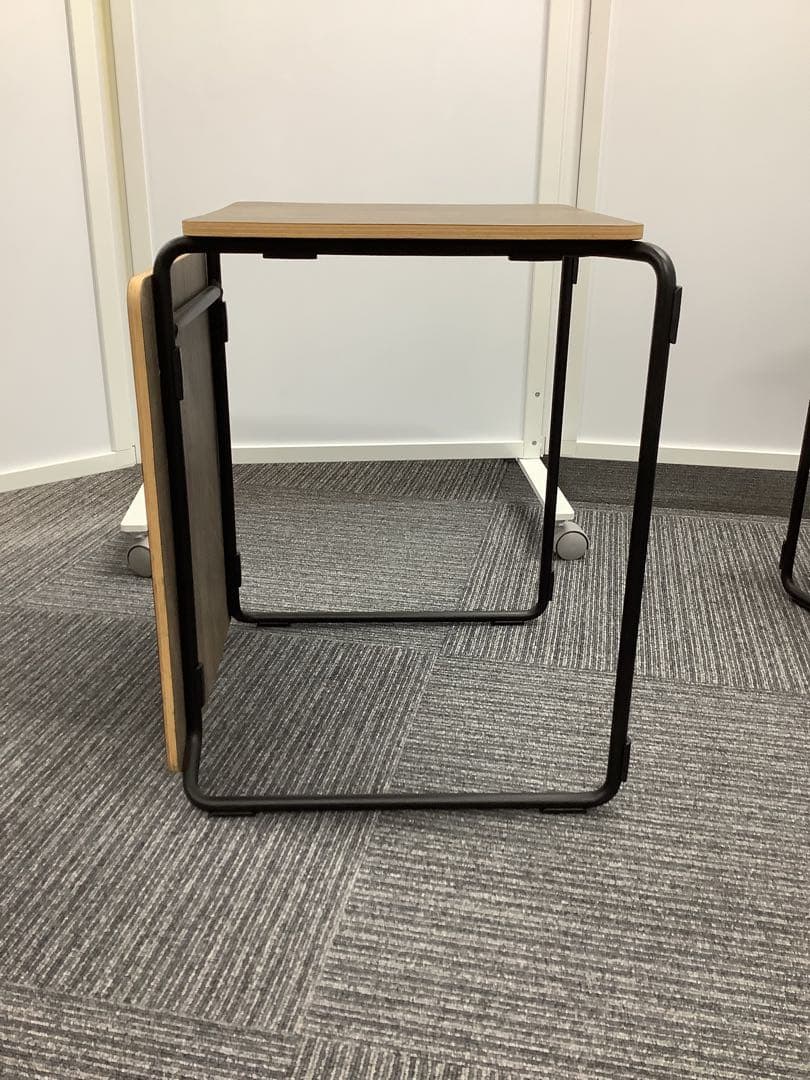 【3脚セット】イトーキ ノットワーク サイドスツール 木製什器 KLU-401