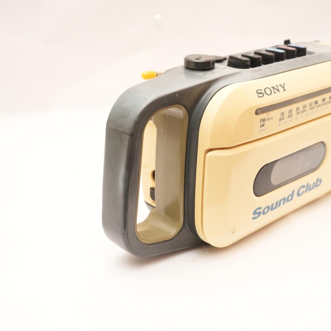可動品 SONYラジカセ CFM-101 Souundclub カセットテープ