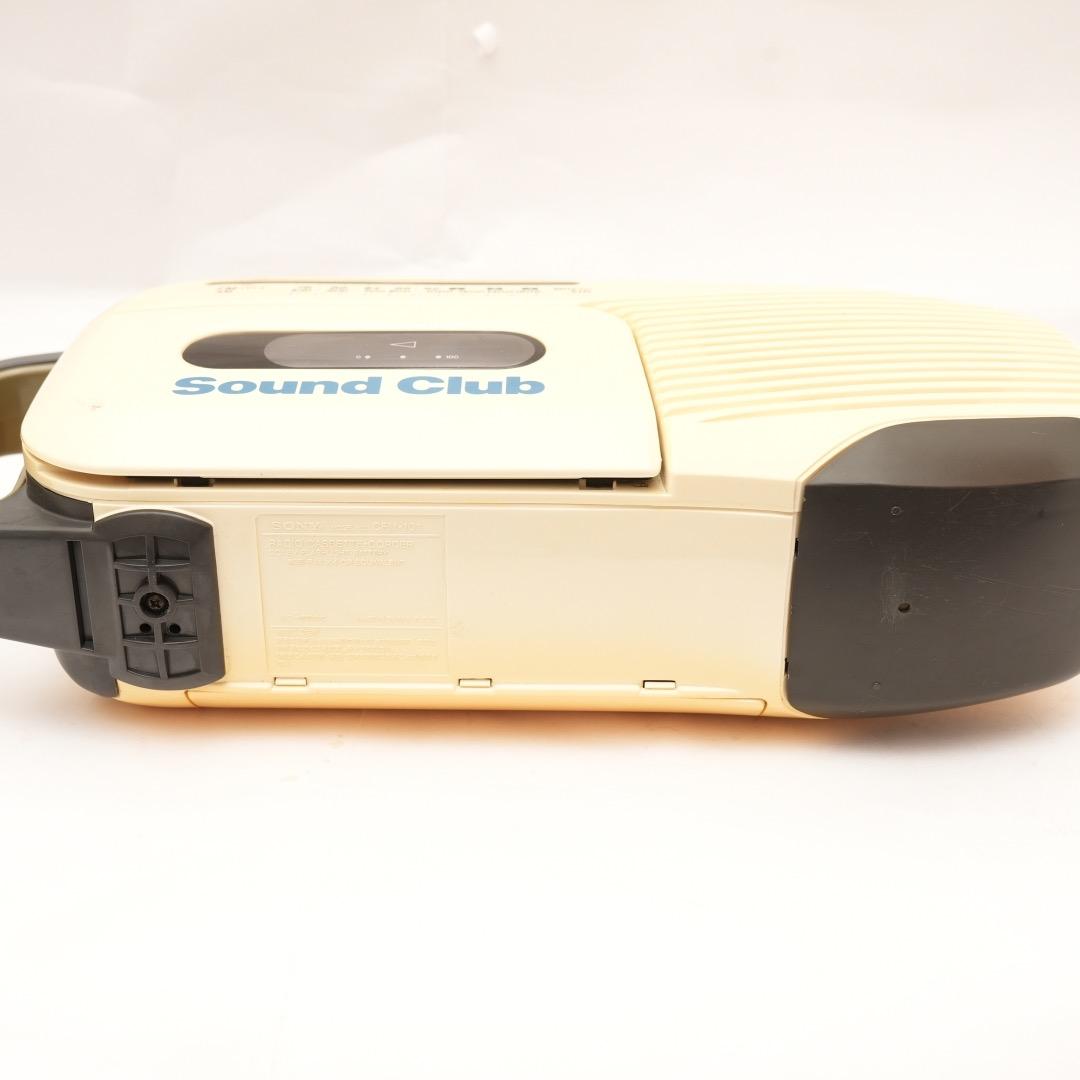 可動品 SONYラジカセ CFM-101 Souundclub カセットテープ