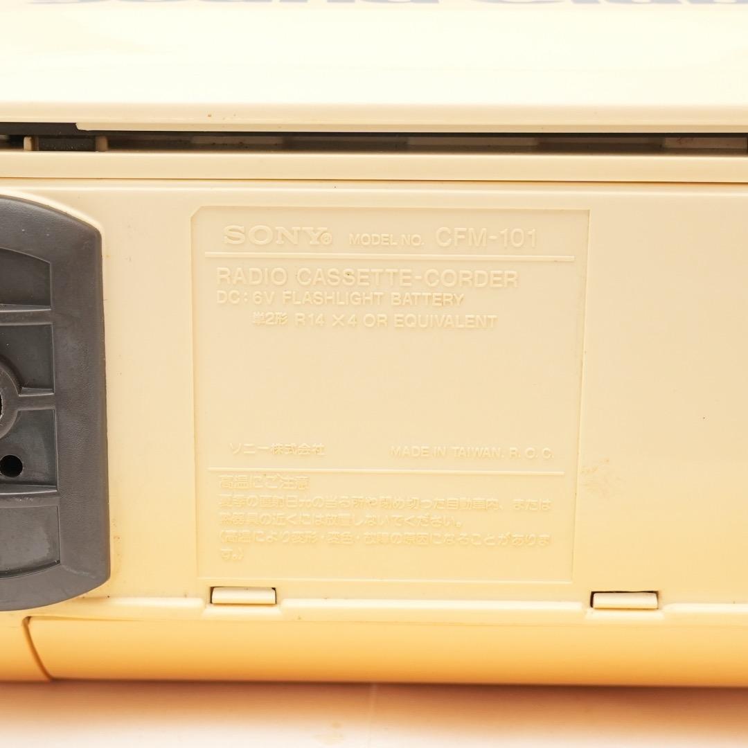 可動品 SONYラジカセ CFM-101 Souundclub カセットテープ