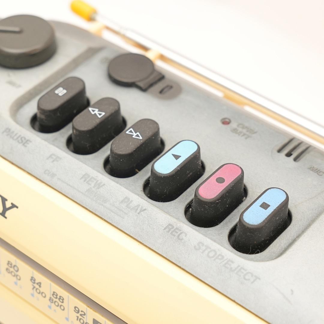 可動品 SONYラジカセ CFM-101 Souundclub カセットテープ