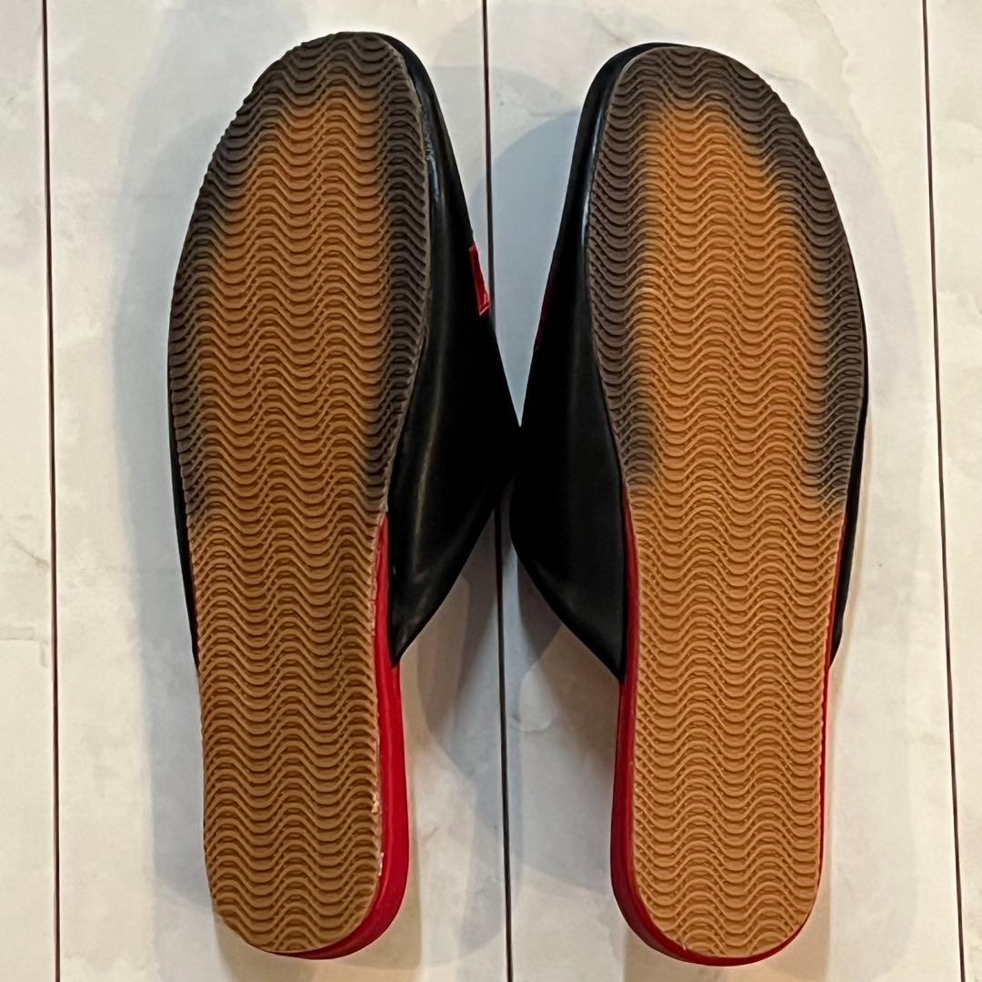 E.YAZAWA 矢沢永吉　スリッパ 黒 赤