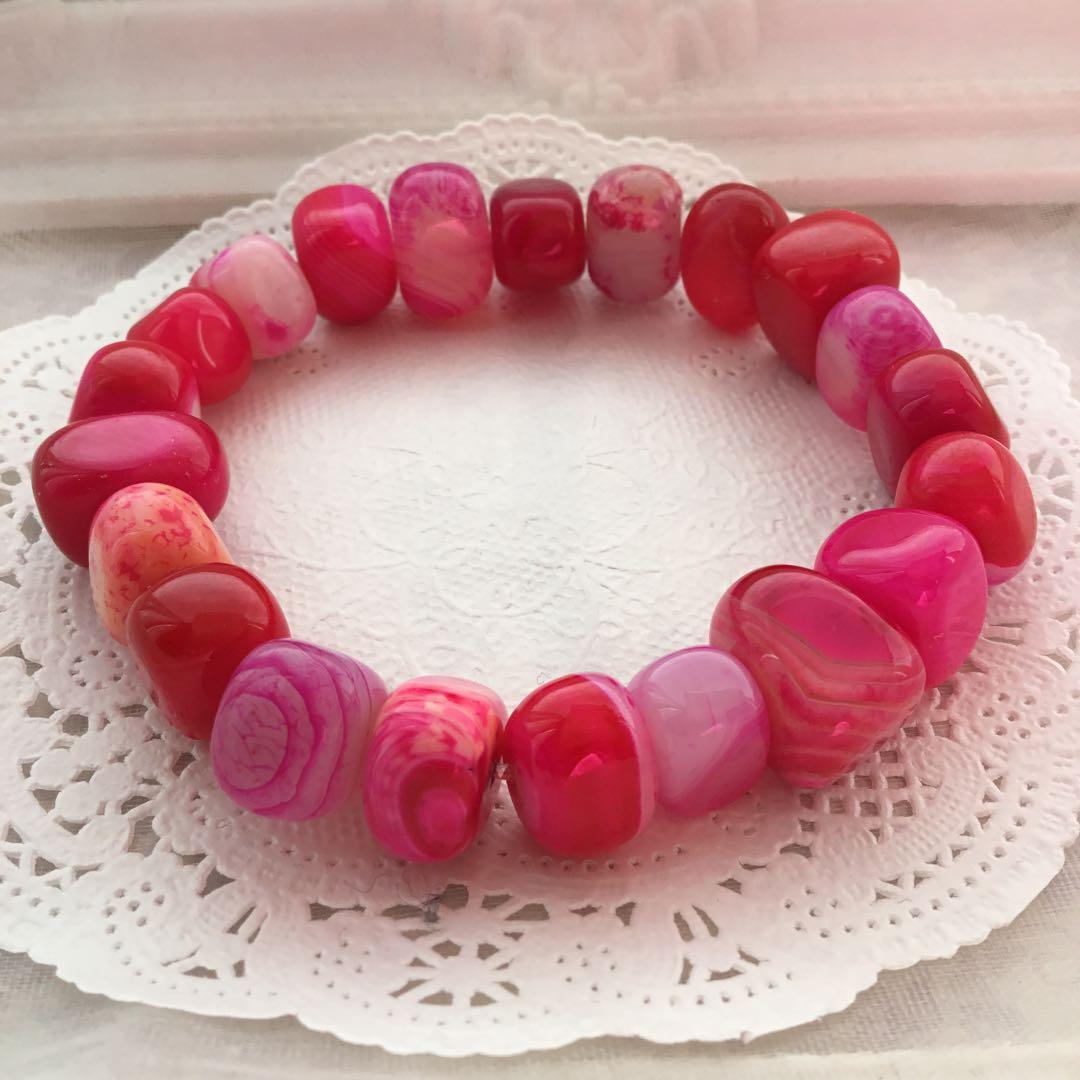 天然石ブレスレット❤️瑪瑙　アゲート❤️可愛いパワーストーン