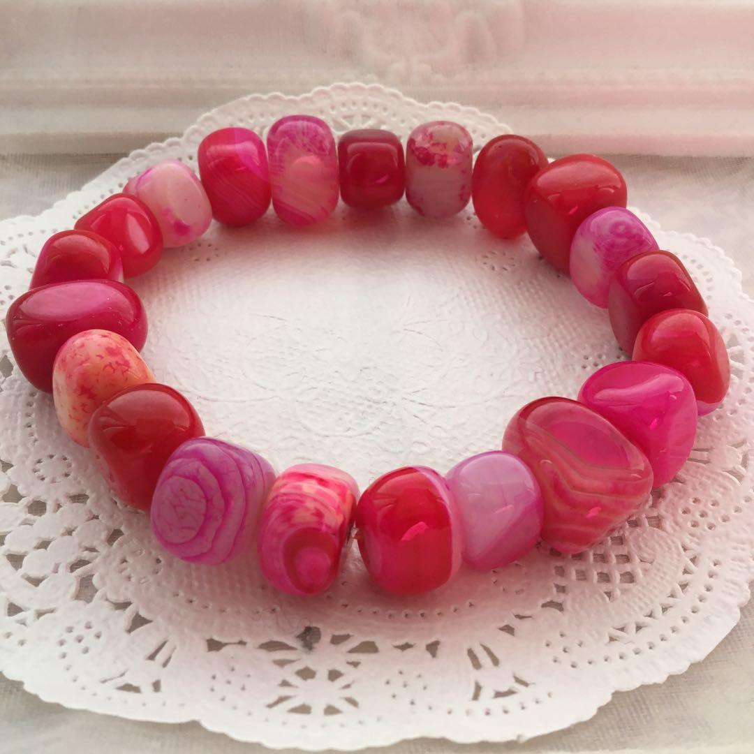 天然石ブレスレット❤️瑪瑙　アゲート❤️可愛いパワーストーン