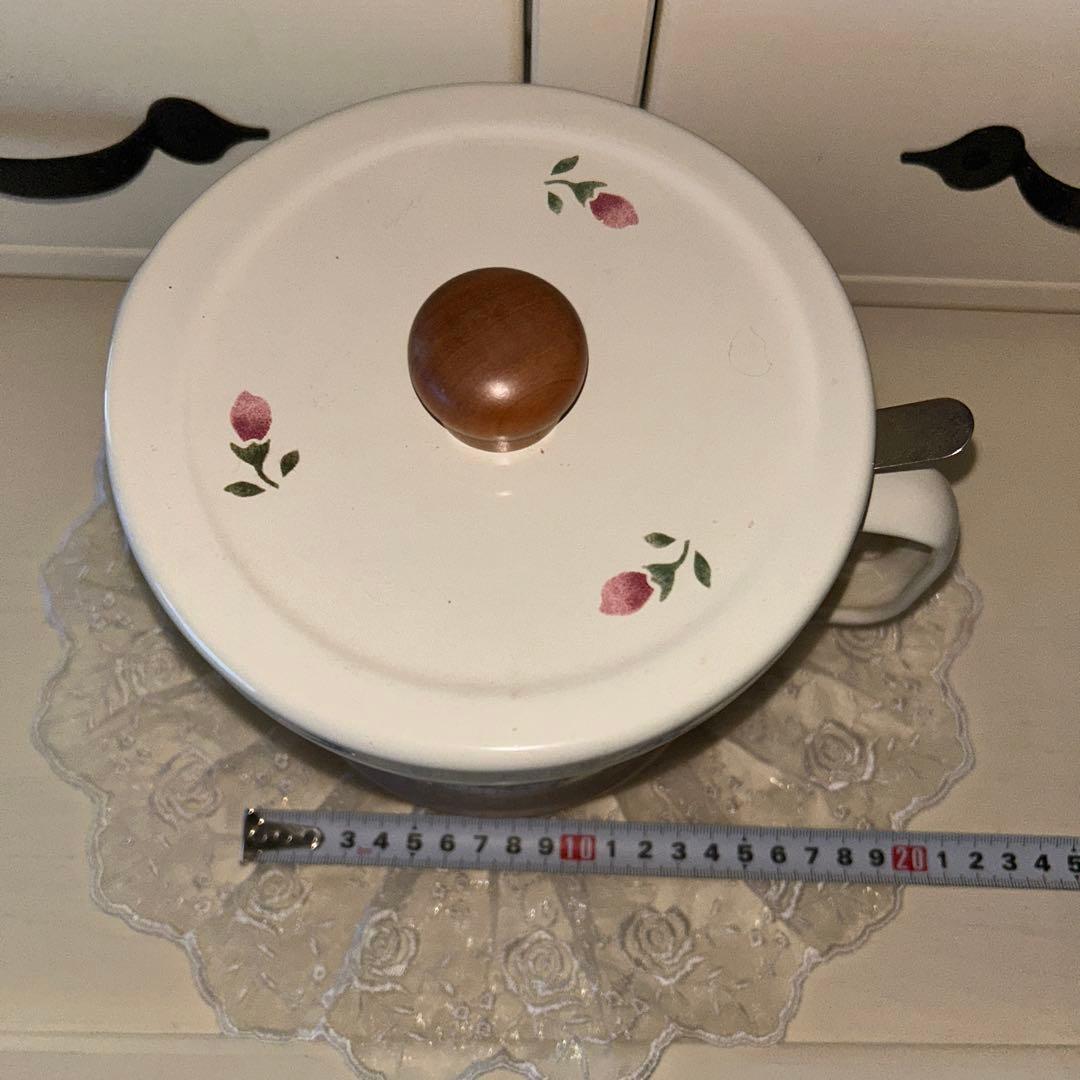 マニーローズ　ホーローオイルポット