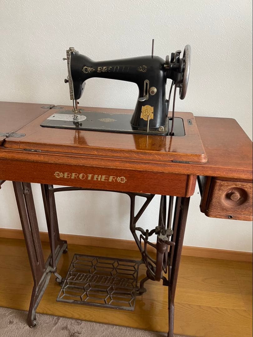 昭和レトロ BROTHER 足踏みミシン 当時物付属品