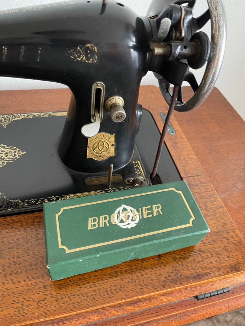 昭和レトロ BROTHER 足踏みミシン 当時物付属品