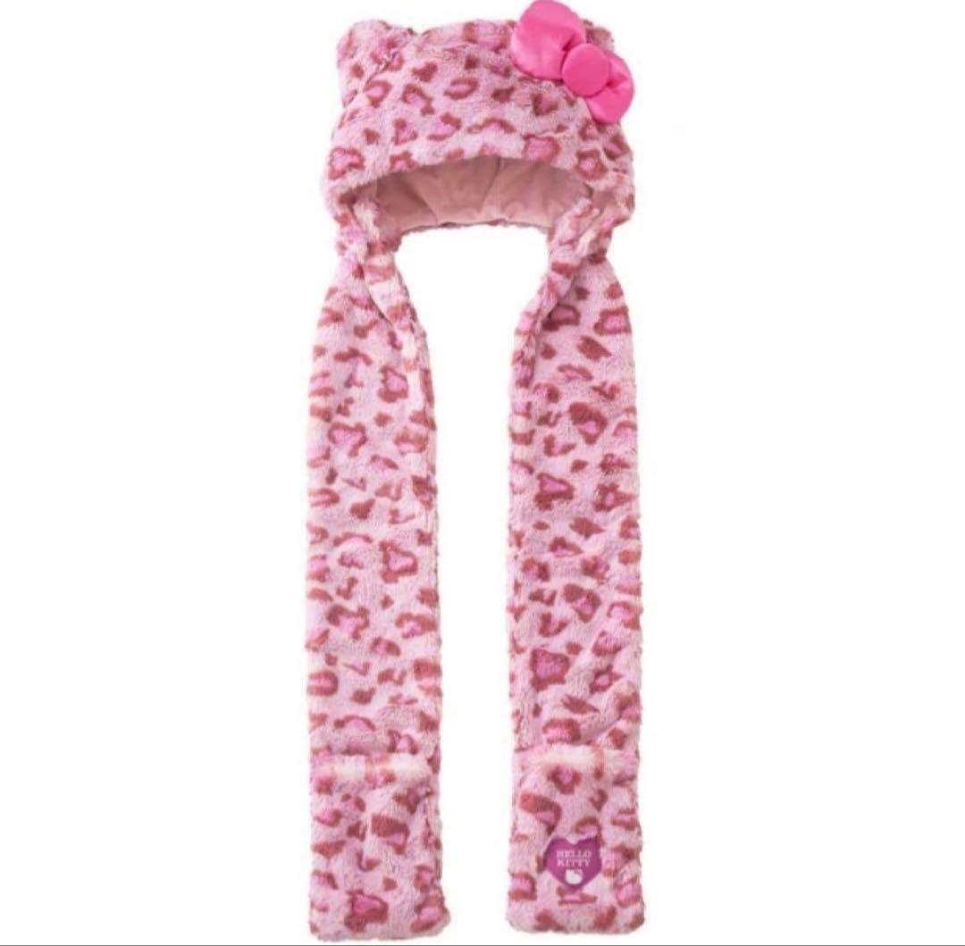 USJ ユニバ キティ ヒョウ柄被り物2個セット