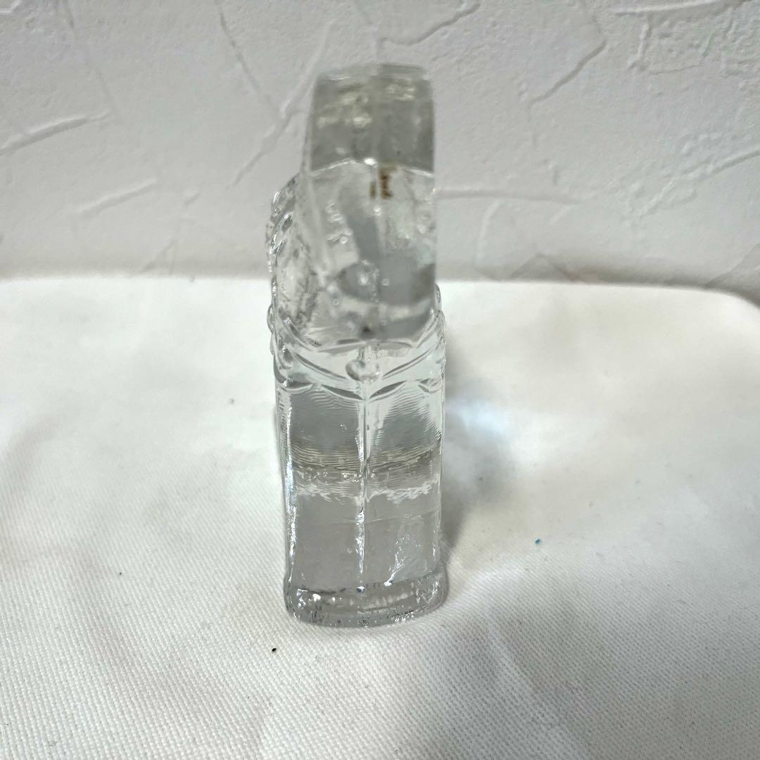 【値下】北欧　リンズハンマル社　バイキング& 馬の置物　クリスタルガラス