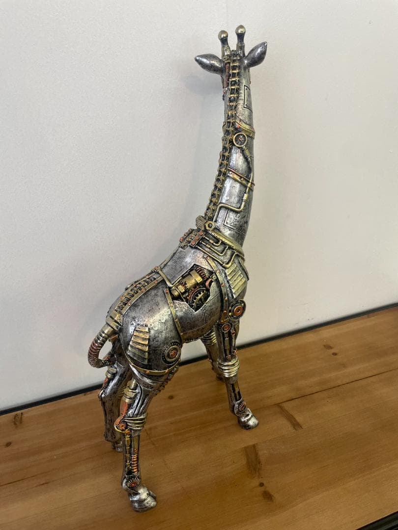 メカ麒麟　キリン　置物　オブジェ　インダストリアル　アニマル　動物　ロボット