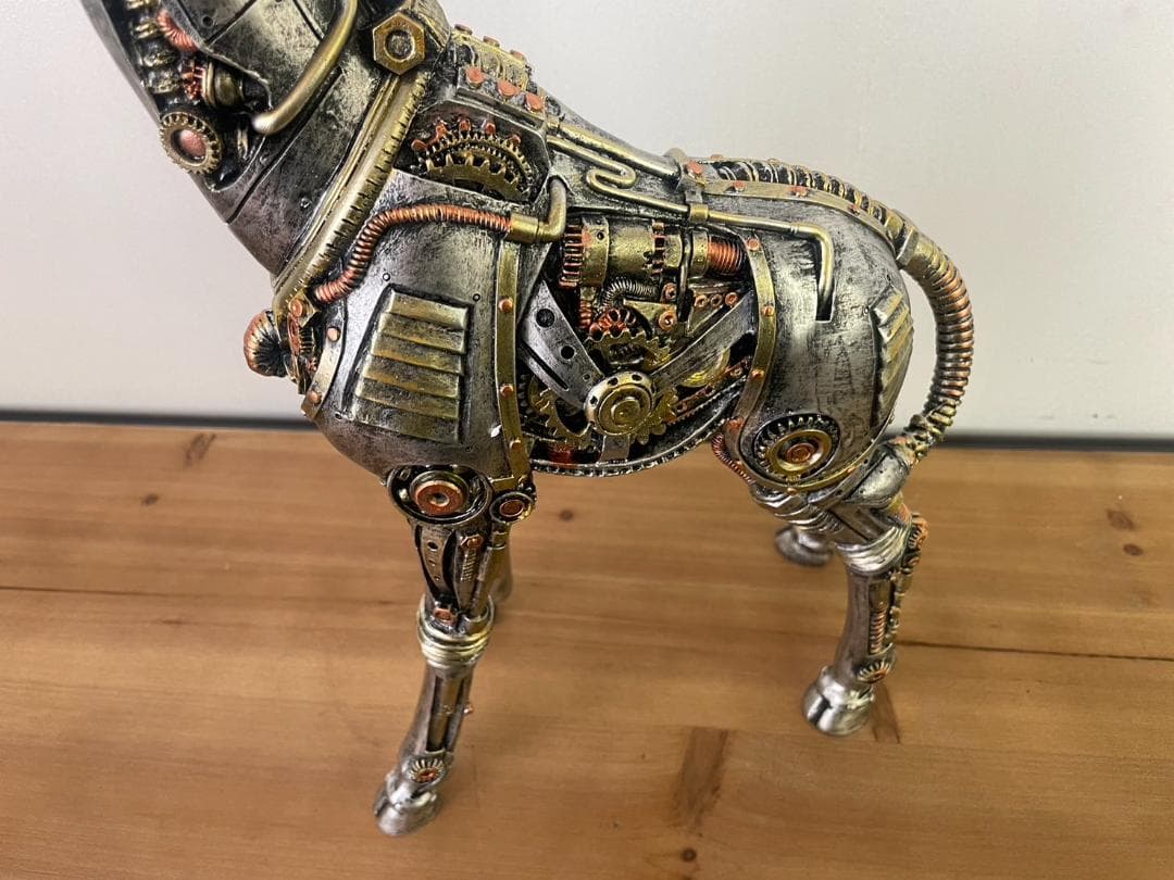 メカ麒麟　キリン　置物　オブジェ　インダストリアル　アニマル　動物　ロボット