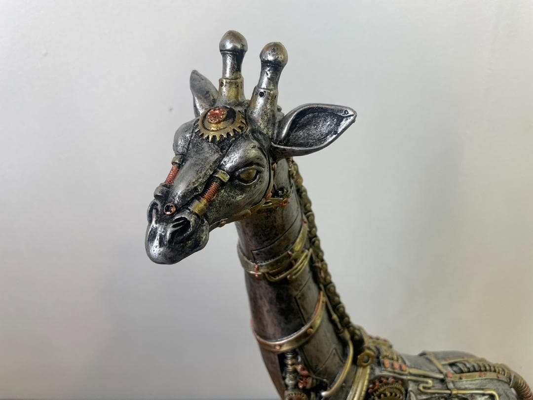 メカ麒麟　キリン　置物　オブジェ　インダストリアル　アニマル　動物　ロボット