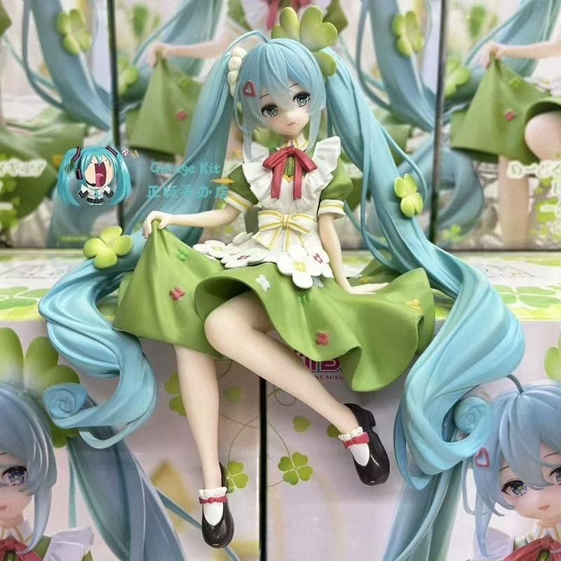 新品 初音ミク クローバーフラワーフェアリー フィギュア 座り姿タイプ