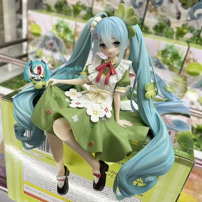 新品 初音ミク クローバーフラワーフェアリー フィギュア 座り姿タイプ