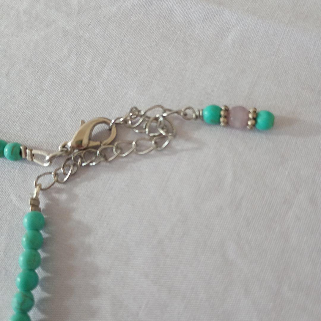 ターコイズビーズネックレス