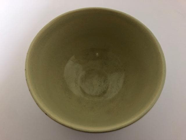 葵窯 加藤春二 柳茶碗 共箱 名古屋城（柳城）ゆかりの鉄絵 茶道具 y125